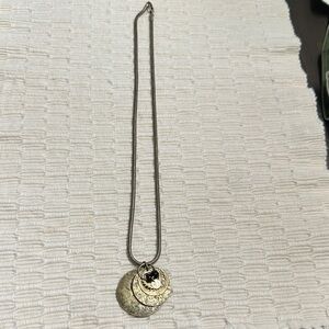 Elegant Gold/Brass Pendant Necklace